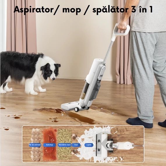 Aspirator fără fir Proscenic F10Pro uscat – umed