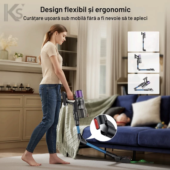 Aspirator vertical fără fir Proscenic P16 Albastru