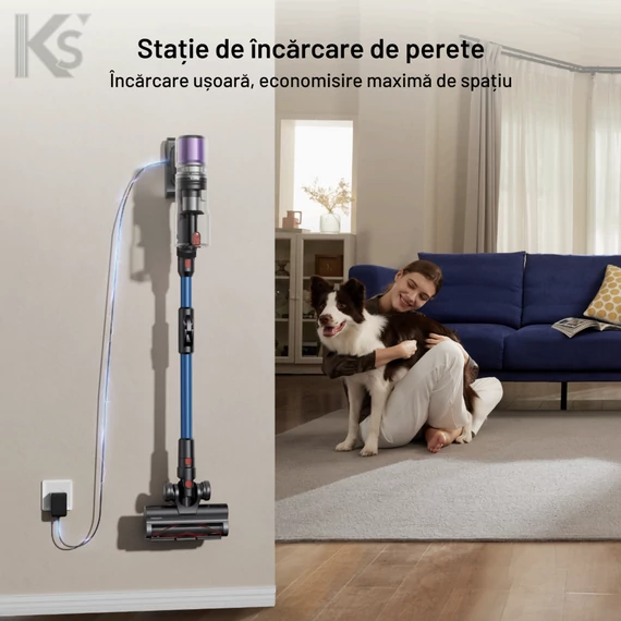 Aspirator vertical fără fir Proscenic P16 Albastru